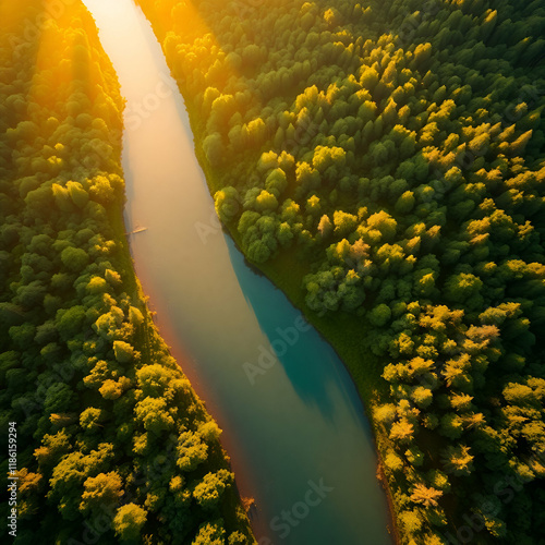 landscape with flowers