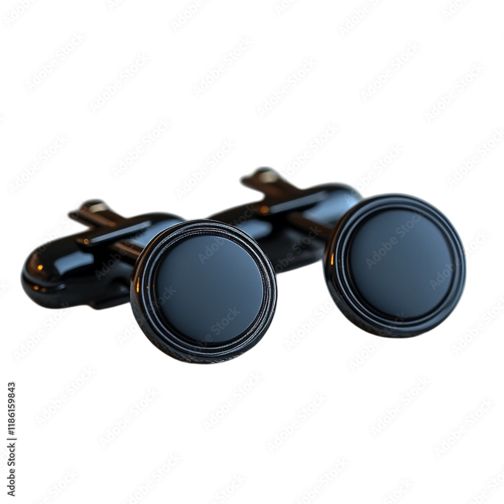 Men's Cufflinks on Transparent Background Men's Cufflinks on Transparent Background
