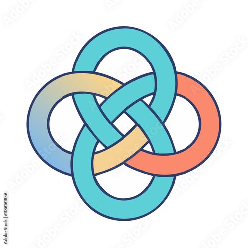 family unity knot vector icon, family day vector illustration - simple illustration of family unity knot perfect for logos, and family day-themed designs.