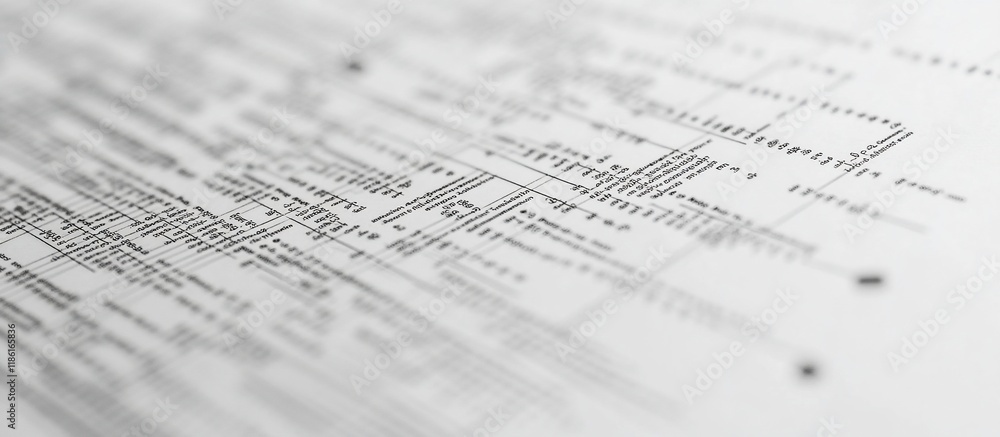 Close-up of detailed financial report or document. Close-up of detailed financial report or document.