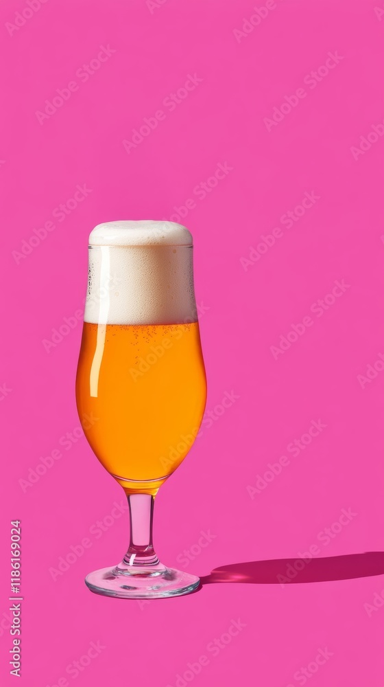 A posh beer character with a tall pilsner glass figure a golden cane topped with a hops design and a spotlight highlighting its elegance A posh beer character with a tall pilsner glass figure a golden cane topped with a hops design and a spotlight highlighting its elegance