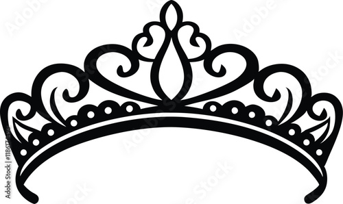 
Princes tiara crown vector, Princess crown silhouette

