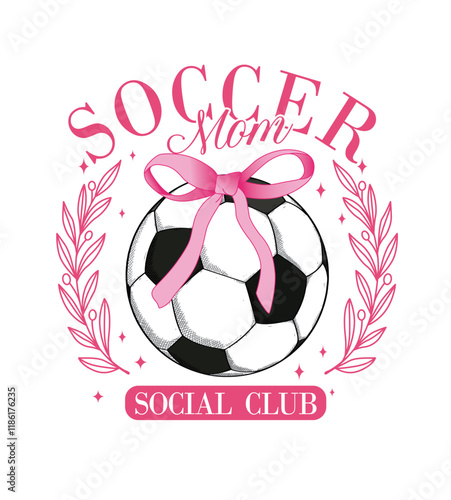 Soccer Mom Social Club vector design