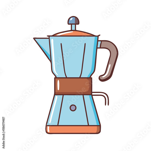 retro coffee percolator vector icon, national retro day vector illustration - simple illustration of retro coffee percolator perfect for logos, and national retro day vector-themed designs.