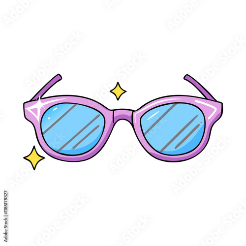 retro sunglasses vector icon, national retro day vector illustration - simple illustration of retro sunglasses perfect for logos, and national retro day vector-themed designs.