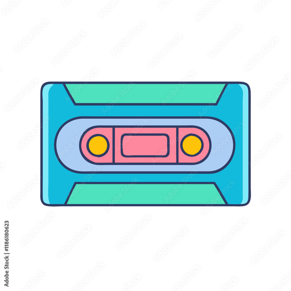 vhs tape vector icon, national retro day vector illustration - simple illustration of vhs tape perfect for logos, and national retro day vector-themed designs. vhs tape vector icon, national retro day vector illustration - simple illustration of vhs tape perfect for logos, and national retro day vector-themed designs.