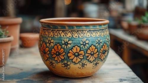 Decorative wall art featuring a floral design with intricate details and vibr...