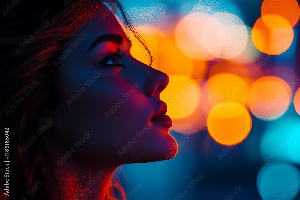Generative AI Image of Trendy Fashionable People in Vibrant Nighttime Urban Streets with Stylish Outfit Bokeh Lights Generative AI Image of Trendy Fashionable People in Vibrant Nighttime Urban Streets with Stylish Outfit Bokeh Lights