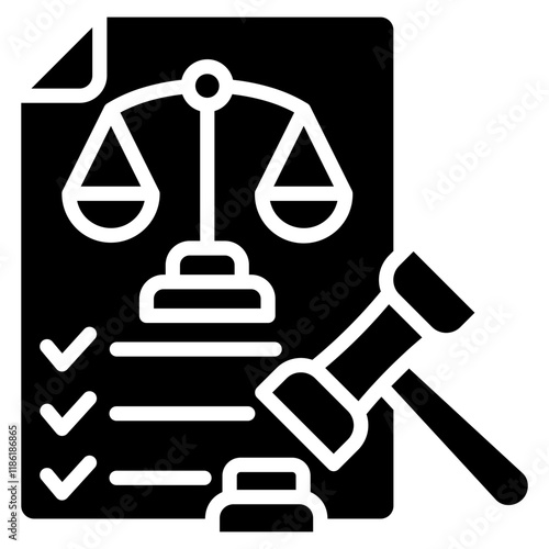 Judgement Icon Element For Design