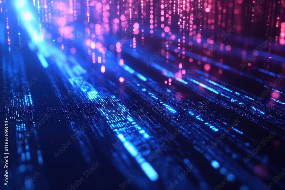 Digital growth chart, futuristic technology, glowing blue arrows, abstract data visualization Digital growth chart, futuristic technology, glowing blue arrows, abstract data visualization
