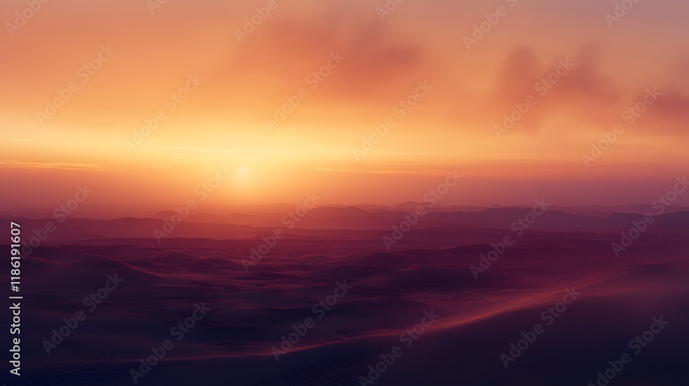 Obraz premium Majestic Sunset Serenity: Breathtaking Alpine Landscape