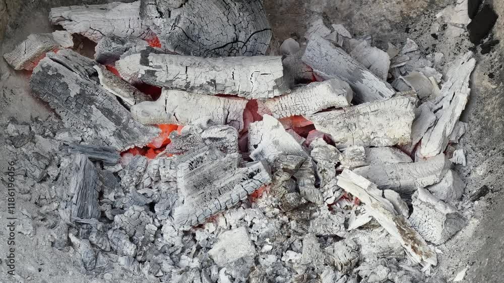charcoal used for cooking is burning. charcoal used for cooking is burning.