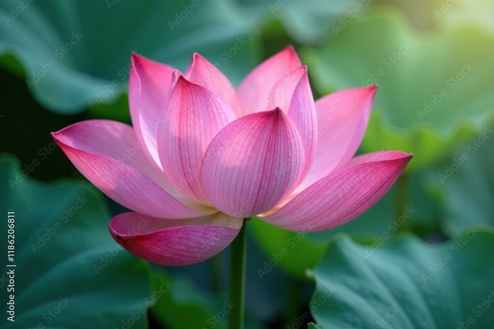 Unfolding lotus petals with a subtle color change, blooming, gentle Unfolding lotus petals with a subtle color change, blooming, gentle