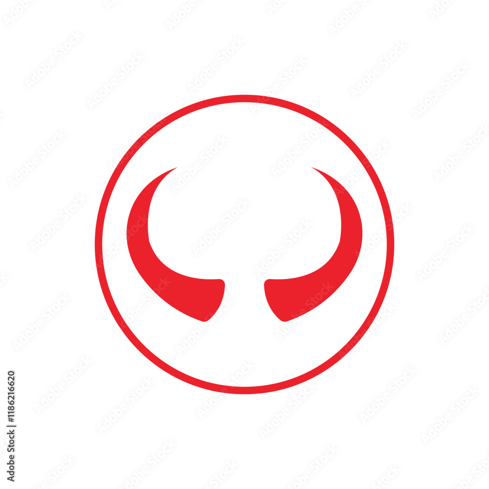 Devil horn Vector icon design illustration Template Devil horn Vector icon design illustration Template