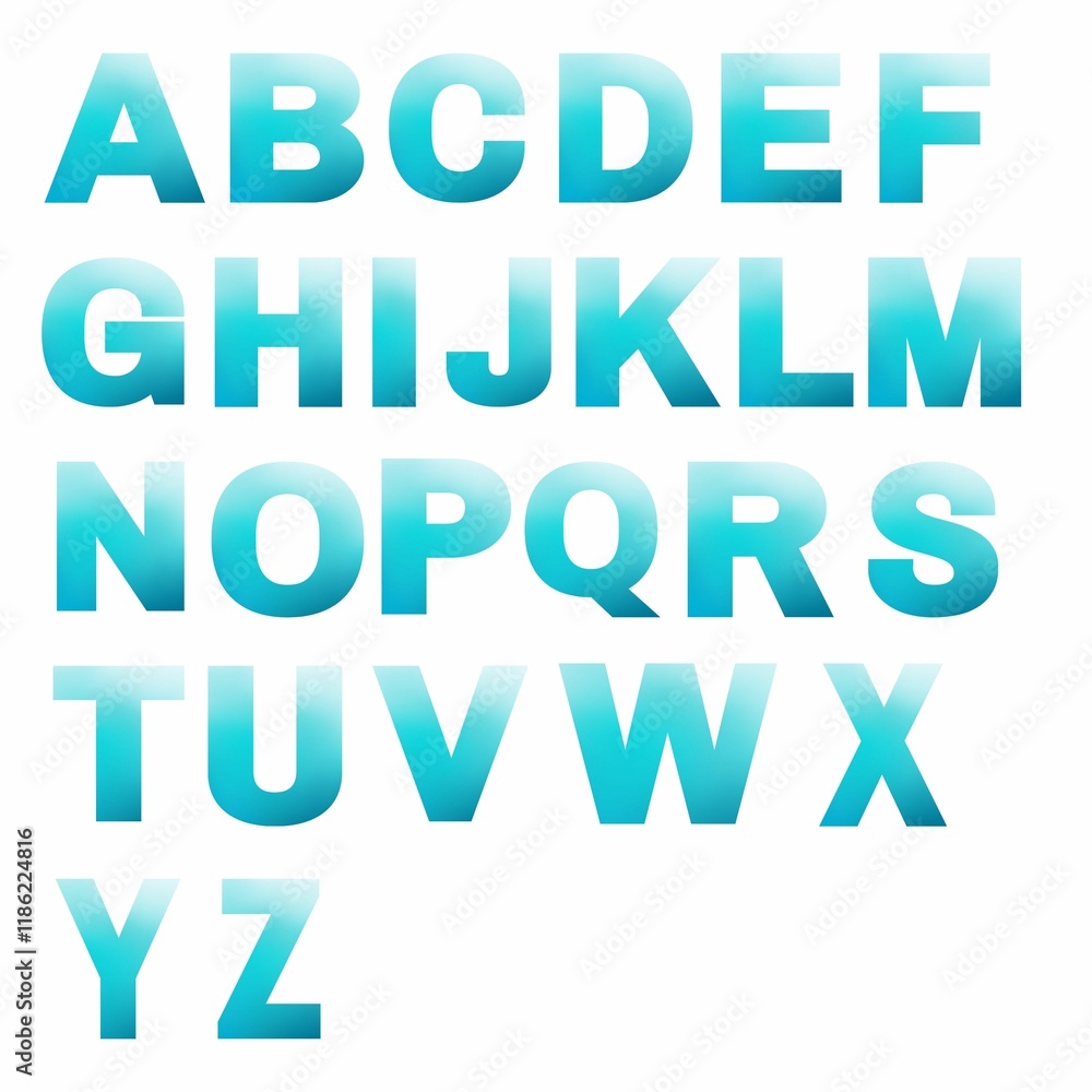 vector illustration of letters set of gradient gradient alphabet vector illustration of letters set of gradient gradient alphabet