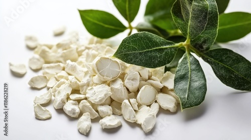 Mastic: Authentic Greek Chios Tears with Lentisk Leaves for Health and Chewing Gum photo