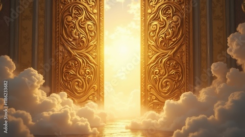 Ornate Golden Gate to Heavenly Light