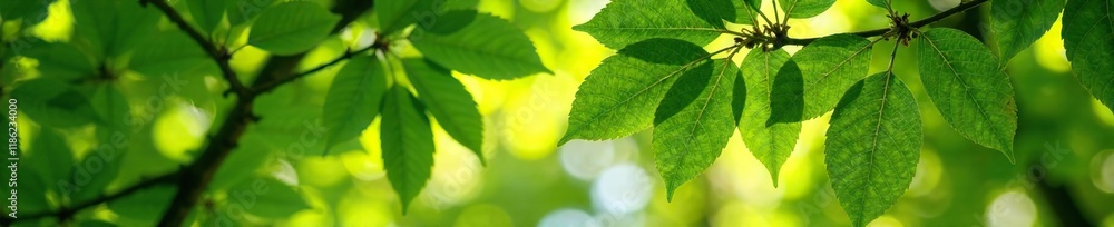 Lush green leaves and branches of a mature linden tree in the sunlight, foliage, linden, branches Lush green leaves and branches of a mature linden tree in the sunlight, foliage, linden, branches