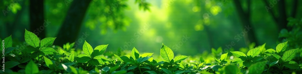 Dense leafy greens illuminated from behind cast dappled shadows on the ground below, light source, Dense leafy greens illuminated from behind cast dappled shadows on the ground below, light source,