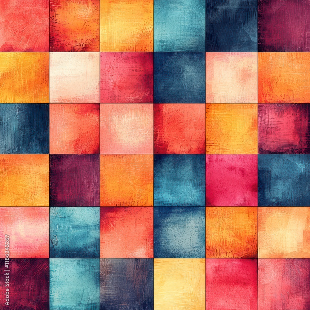 Vibrant Abstract Design with Alternating Bold Colors in a Geometric Pattern Perfect for Modern Decor and Visual Projects Vibrant Abstract Design with Alternating Bold Colors in a Geometric Pattern Perfect for Modern Decor and Visual Projects
