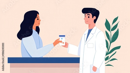 Wallpaper Mural Friendly Healthcare Providers in a Modern Clinic Setting Torontodigital.ca