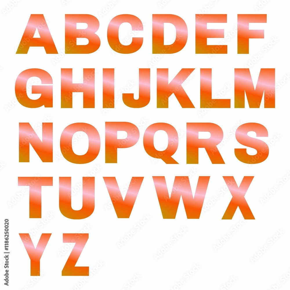 vector illustration of letters set of gradient gradient alphabet vector illustration of letters set of gradient gradient alphabet