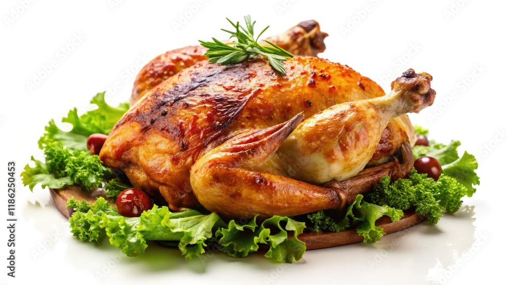 Close-up of crispy chicken drumette, isolated on white. High-resolution food photography. Close-up of crispy chicken drumette, isolated on white. High-resolution food photography.