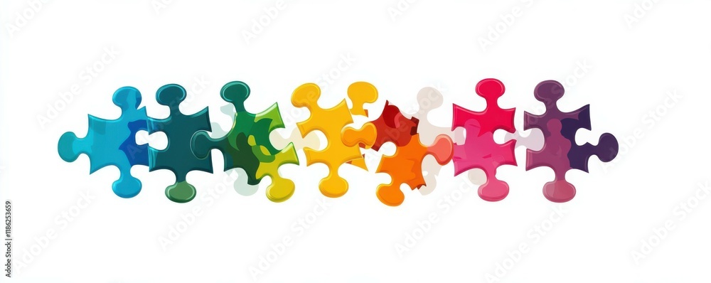 colorful puzzle piece silhouettes of diverse people against a white background, representing teamwork, unity, and diversity concepts in a creative and abstract style with vibrant colors colorful puzzle piece silhouettes of diverse people against a white background, representing teamwork, unity, and diversity concepts in a creative and abstract style with vibrant colors