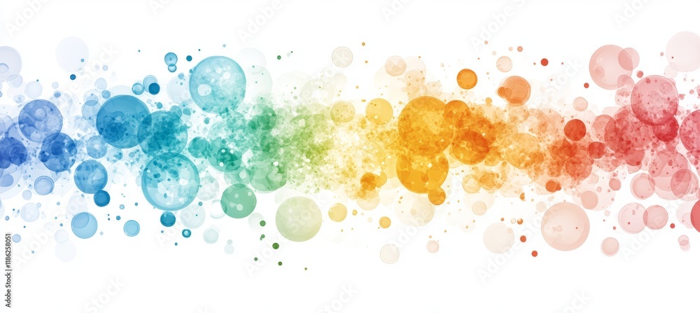 Abstract Colorful Background with Transparent Overlapping Circles, Bokeh Effect, and Copy Space Abstract Colorful Background with Transparent Overlapping Circles, Bokeh Effect, and Copy Space