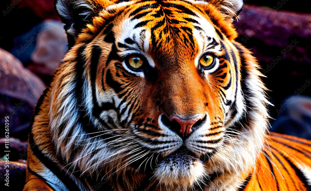 Fototapeta premium close up of a tiger