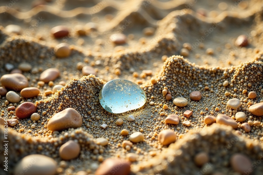 Dirty sand ground with broken glass and pebbles, floor, weary, pebbles Dirty sand ground with broken glass and pebbles, floor, weary, pebbles