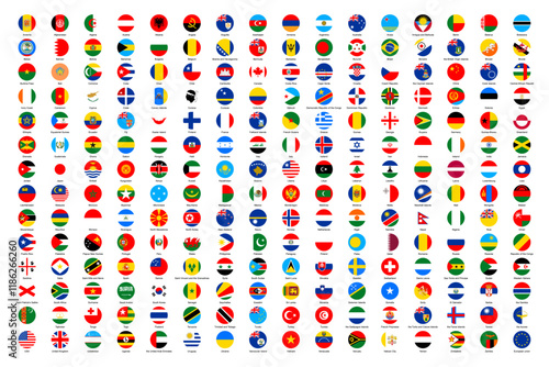 Flags of the world. Big collection set of World Countries National Flags