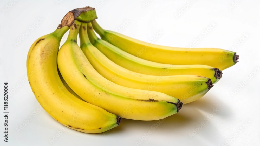 Banana bunch on white Banana bunch on white