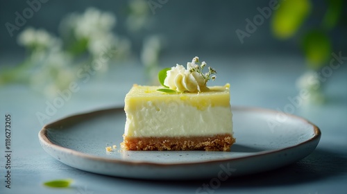 A Delectable Slice of Lemon Cheesecake: A Sweet Treat for the Senses photo