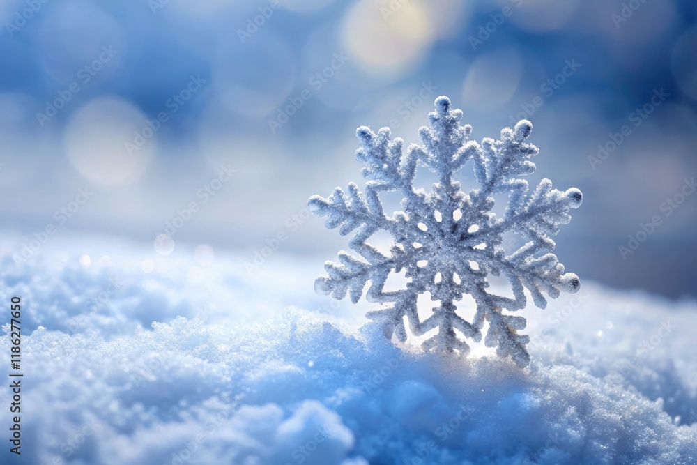A delicate snowflake gently falls onto a pristine white surface, snowfall, intricate, texture, frost A delicate snowflake gently falls onto a pristine white surface, snowfall, intricate, texture, frost