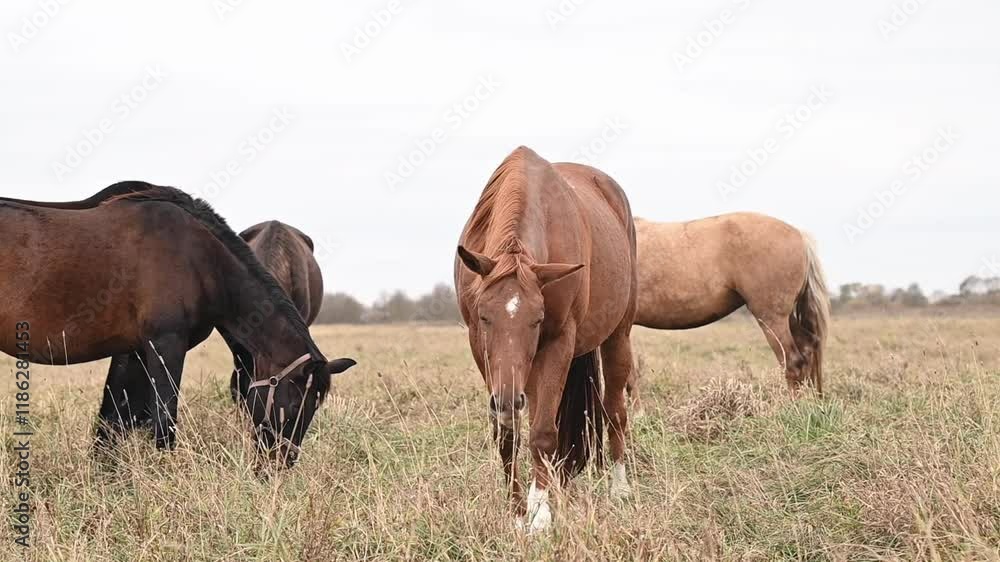 Horses move gracefully across open pasture, revealing deep balance between living creatures and environment, as balance echoes through quiet field, reflecting balance in mindful viewers. Horses move gracefully across open pasture, revealing deep balance between living creatures and environment, as balance echoes through quiet field, reflecting balance in mindful viewers.