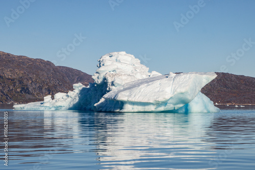 Icebergs in the fjords of south Greenland	 photo