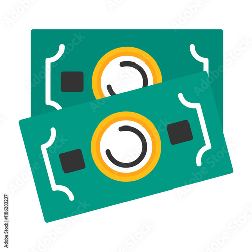 Banknote Flat Style Icon