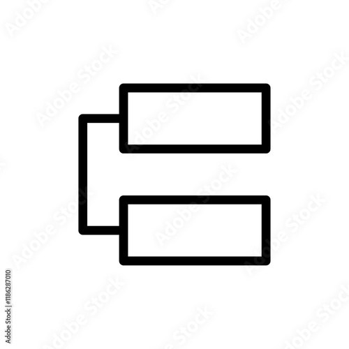 Adjacent item icon Thin vector set