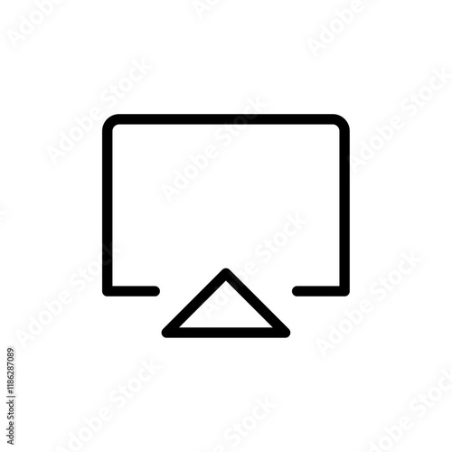Free Download Airplay icon Thin vector set - GFXLoad