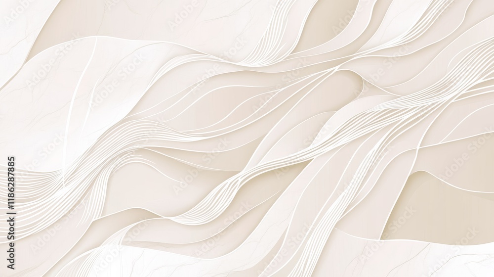 Obraz premium Premium background design with white line pattern texture in luxury pastel colour. Abstract horizontal vector template for business banner, formal backdrop, prestigious voucher, luxe invite