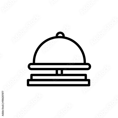 Bellhop icon Thin vector set