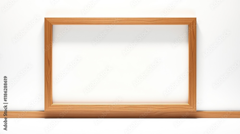 Long Narrow Wooden Picture Frame Cutout - High Resolution, Bright Colors, Professional Photography Long Narrow Wooden Picture Frame Cutout - High Resolution, Bright Colors, Professional Photography