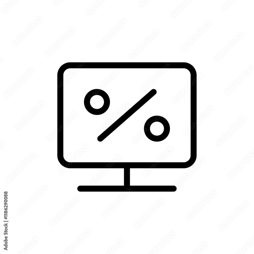 Display proportion icon Thin vector set Display proportion icon Thin vector set