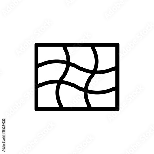 Distortion icon Thin vector set