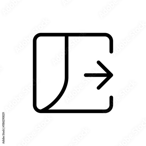 External transmission icon Thin vector set