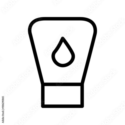 Face cleanser icon Thin vector set