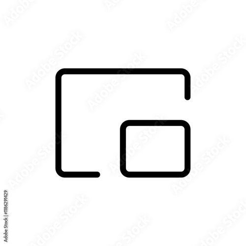 Full screenplay icon Thin vector set