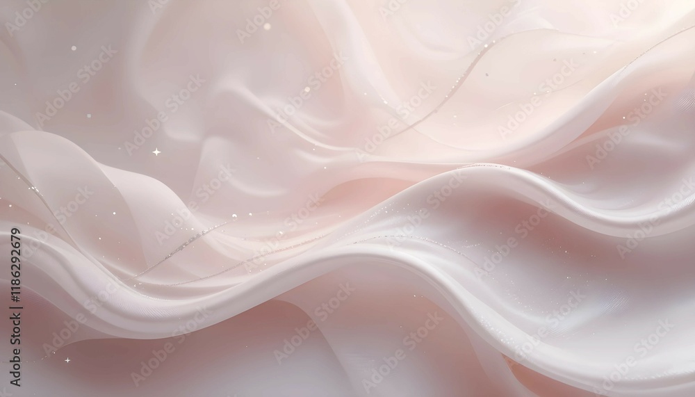 Obraz premium Ethereal Swirling Smoke with Glitter Accents on Abstract Background