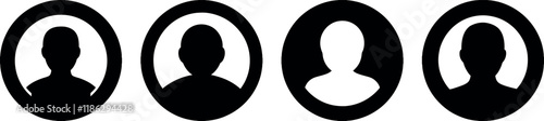user profile icons for social media and communication